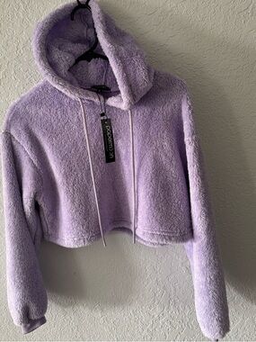 Papermoon Lavender Plush Hoodie